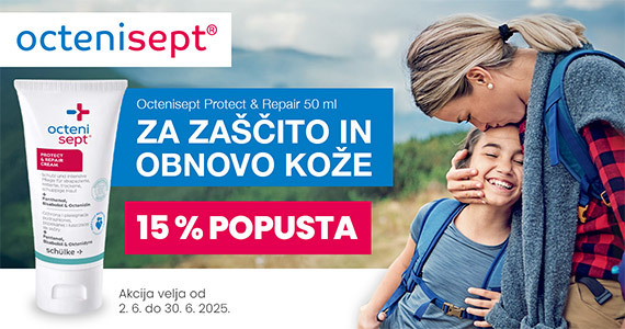 Octenisept Protect&Repair krema vam je na voljo 15% ugodneje