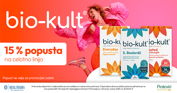 Prehranska dopolnila Bio-Kult so vam na voljo 15% ugodneje