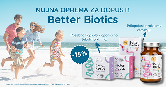Vsi izdelki Better Biotics so vam na voljo 20% ugodneje.