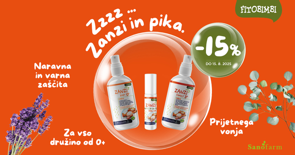 Izdelki Fitobimbi Zanzi so vam na voljo 15% ugodneje.
