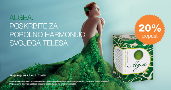 Algea kapsule so vam na voljo 20% ugodneje
