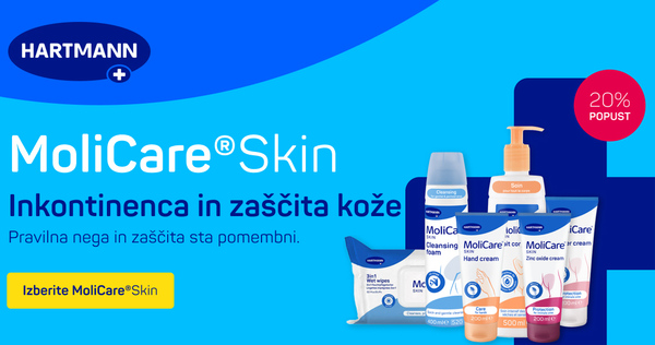 Kozmetika Molicare Skin vam je na voljo 20% ugodneje.