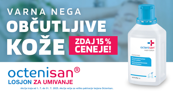 Octenisan losjon za umivanje (500 ml) vam je na voljo 15% ugodneje.