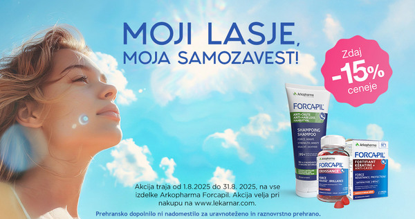 Vsi izdelki Forcapil so vam na voljo 15% ugodneje. - Slika 1