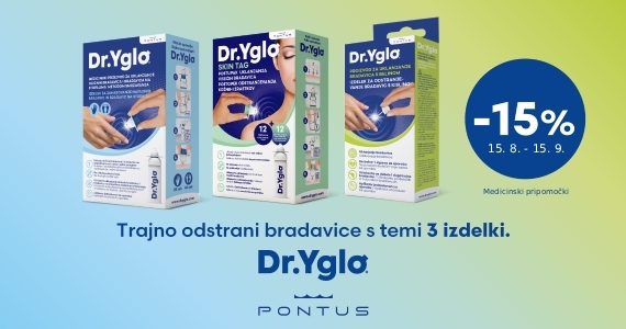 Izdelki za odstranjevanje bradavic in kožnih izrastkov Dr. Yglo so vam na voljo 15% ugodneje.