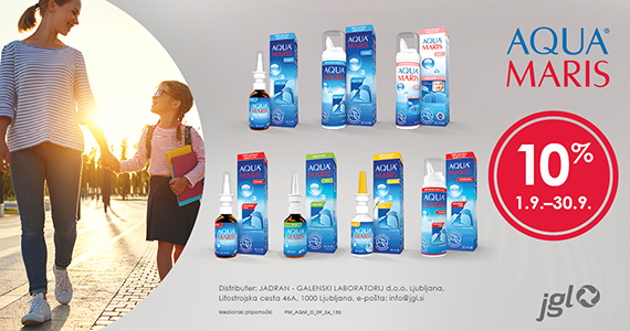 Vsi izdelki Aqua Maris so vam na voljo 10% ugodneje.