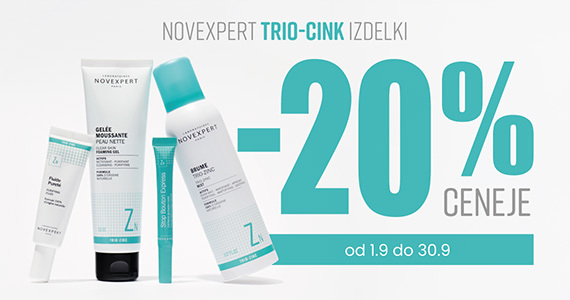 Novexpert Trio-Cink linija vam je na voljo 20% ugodneje