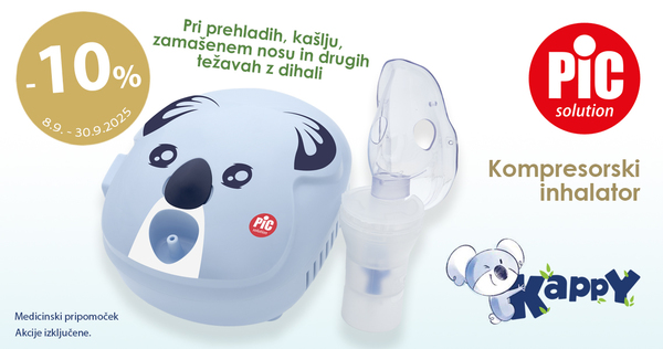 Kappy PiC Solution kompresorski inhalator vam je na voljo 10% ugodneje. - Slika 1