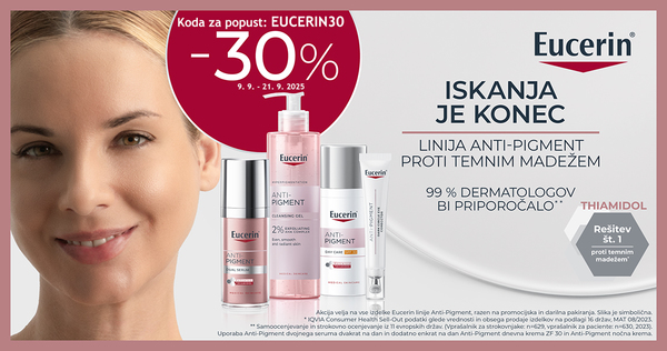 Vsi izdelki Eucerin Anti-Pigment so vam na voljo 30% ugodneje. Samo s kodo: EUCERIN30 - Slika 1