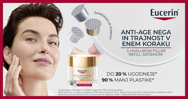 Eucerin Hyaluron-Filler Refill sistem – anti-age nega in trajnost v enem koraku. - Slika 1