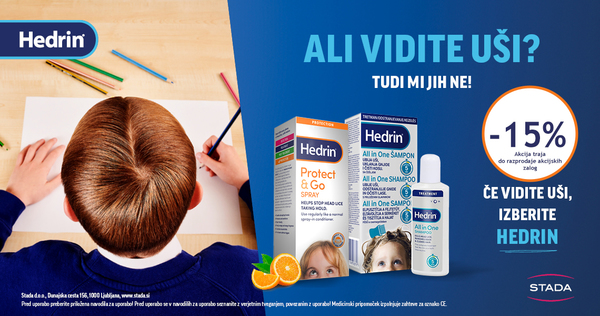 Hedrin vam je na voljo 15% ugodneje.