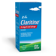 Claritine 5 mg/5 ml, sirup (120 ml)