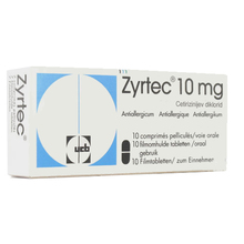 Zyrtec 10 mg, filmsko obložene tablete