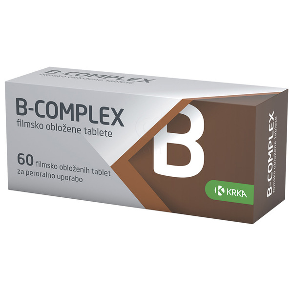 B-Complex Krka, filmsko obložene tablete (60 tablet)