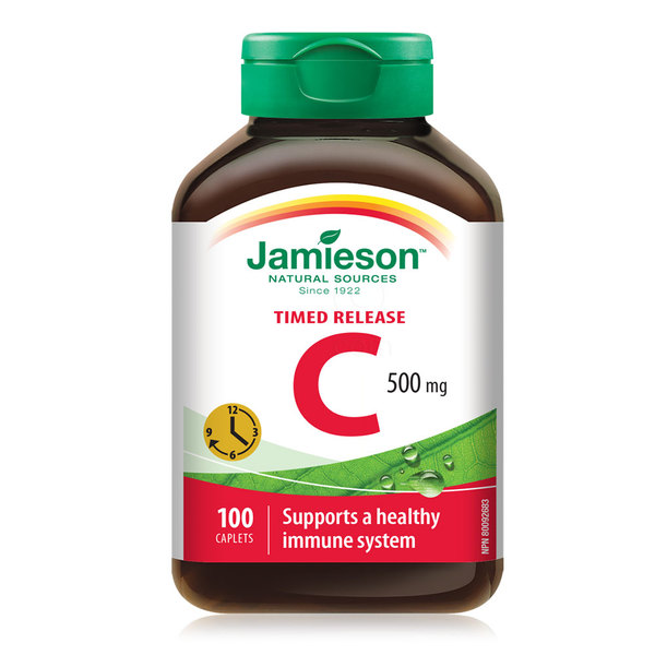 Jamieson Vitamin C 500 mg, tablete s podaljšanim sproščanjem (100 tablet)