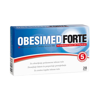 Obesimed Forte, kapsule za zdravljenje prekomerne telesne teže (28 kapsul)