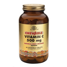 Solgar Vitamin C, žvečljive tablete pomaranča (90 tablet)