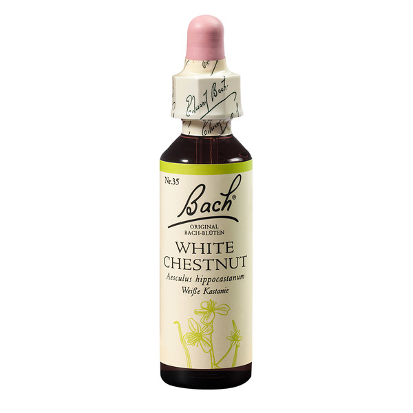 Bach Esenca št. 35 - Divji kostanj z belimi cvetovi (White Chestnut), kapljice (20 ml)