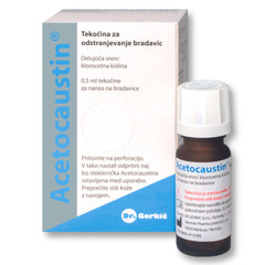 acetocausin za odstranjevanje bradavic