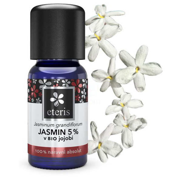 Eteris, 5% eterično olje jasmina v jojobinem olju (10 ml)