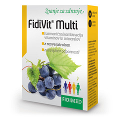 Fidivit Multi z resveratrolom, tablete (30 tablet)