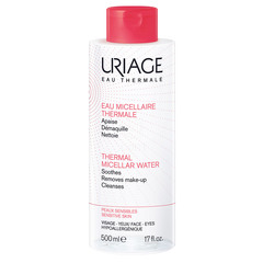 Uriage, micelarna voda za čiščenje obraza za občutljivo kožo nagnjeno k rdečici - 500 ml