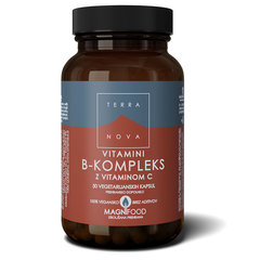 Terranova Vitamini B-kompleks z vitaminom C, 50 kapsul