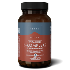 Terranova Vitamini B-kompleks z vitaminom C, 50 kapsul