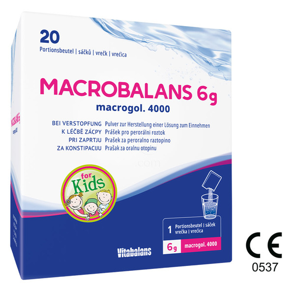 Macrobalans Vitabalans, prašek proti zaprtju - 6g