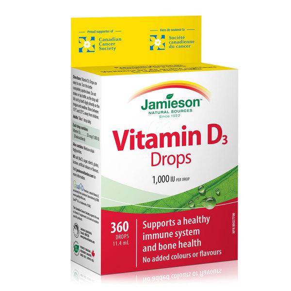 Jamieson Vitamin-D 25 μg 1000 IE, kapljice (11,4 ml)