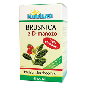  Brusnica z D-manozo, kapsule