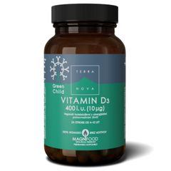 Terranova Vitamin D3 400 iu, kapsule za otroke (50 kapsul)