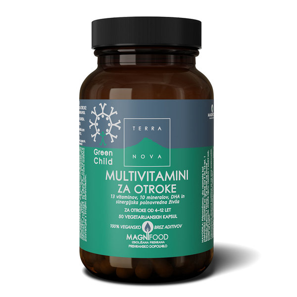 Terranova Multivitamini za otroke, kapsule (50 kapsul)