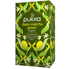 Pukka Clean Matcha green, organski čaj s sicilijansko limono (20 vrečk)