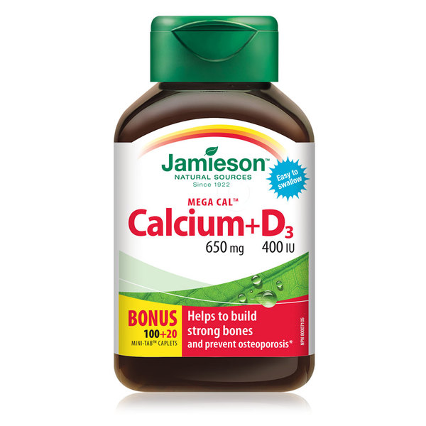 Jamieson Mega Kalcij + Vitamin D3, tablete (120 tablet)