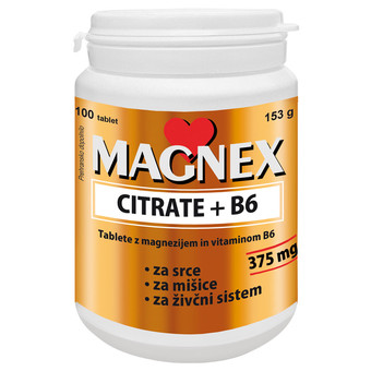 Magnex 375 mg + B6, 100 tablet