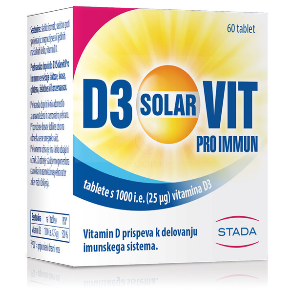 Vitamin D3 Solarvit Pro Immun, tablete (60 tablet)