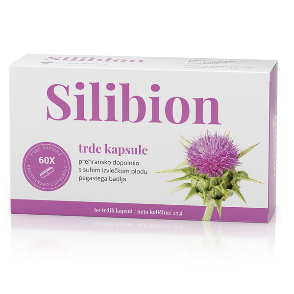 Silibion, kapsule s pegastim badljem (60 kapsul)