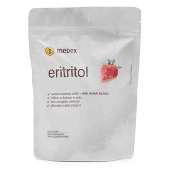 Eritritol naravno namizno sladilo v vrečki