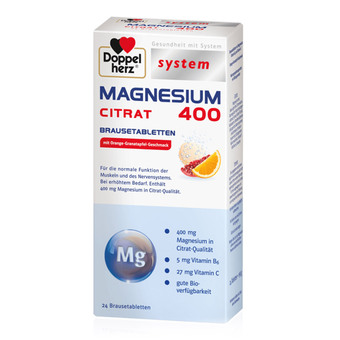 Doppelherz System Magnezij 400 šumeče tablete