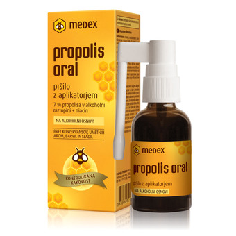 Propolis Oral na alkoholni osnovni Medex, pršilo (30 ml)
