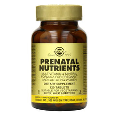  Solgar Prenatal multivitamini in minerali, 120 tablet