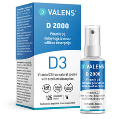 Valens vitamin D 2000, ustno pršilo (25 ml)