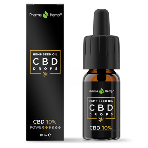 PharmaHemp, CBD kapljice (10%) v konopljinem olju (10 ml)