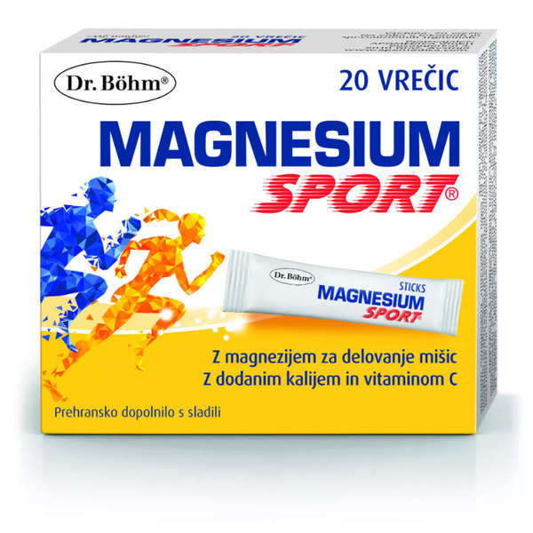 Dr. Böhm Magnesium Sport, vrečice (20 vrečic)