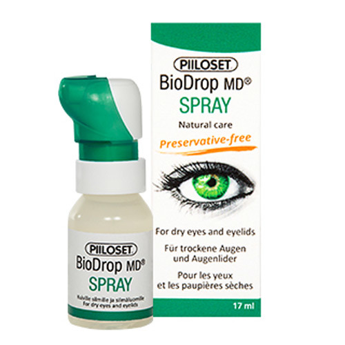 Piloset Biodrop MD, pršilo za suho oko in veke