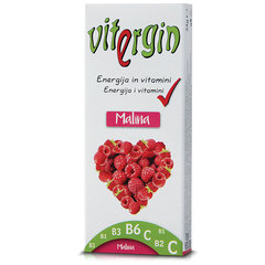 Vitergin energy, bonboni z vitamini - malina (20 bonbonov)