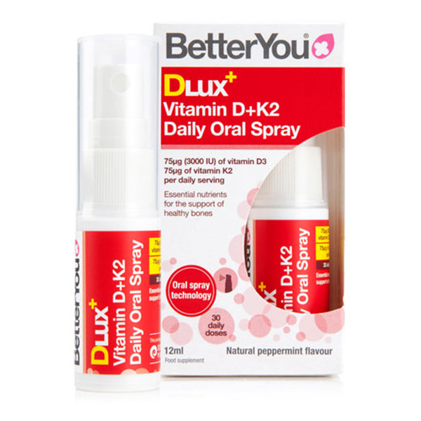 Betteryou DLux Plus, vitamin D3 in K2 v pršilu (12 ml)