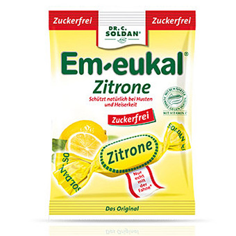 Dr. Soldan Em-eukal limona, bonboni brez sladkorja (75 g)