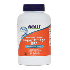 Super Omega-3 EPA NOW, 120 kapsul